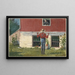 In the Garden Rustic Courtyard - Winslow Homer — framed artwork on a wall