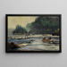 in the Rapids - Winslow Homer — framed artwork on a wall