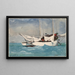 Key West, levée de l'ancre - Winslow Homer — framed artwork on a wall