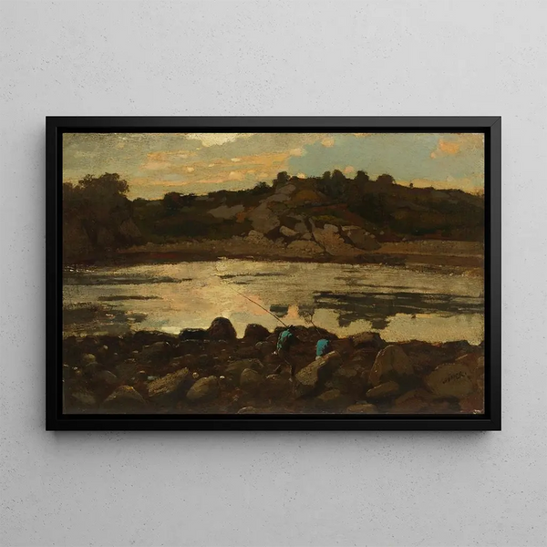 Lobster Cove, Manchester, Massachusetts - Winslow Homer — framed artwork on a wall