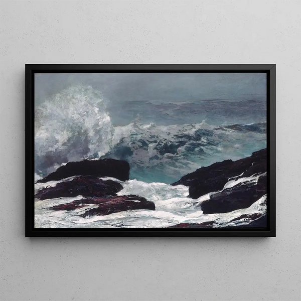 Côte du Maine - Winslow Homer — framed artwork on a wall