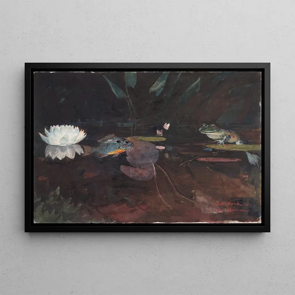 Vison Pond - Winslow Homer — framed artwork on a wall