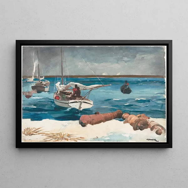 Nassau - Winslow Homer — framed artwork on a wall
