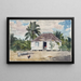 Hutte indigène à Nassau - Winslow Homer — framed artwork on a wall