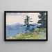 North Woods Club, Adirondacks: la conversation interrompue - Winslow Homer — framed artwork on a wall