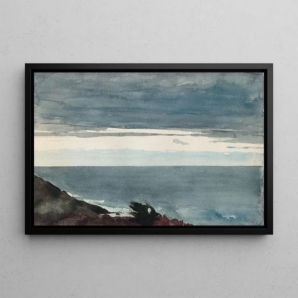Prouts Neck le soir - Winslow Homer — framed artwork on a wall
