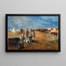Rainy Day at the Camp - Winslow Homer — framed artwork on a wall