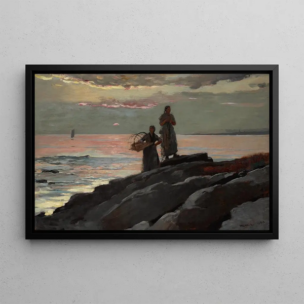 Bay of Saco - Winslow Homer — framed artwork on a wall