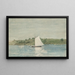 Naviguer sur des eaux calmes - Winslow Homer — framed artwork on a wall