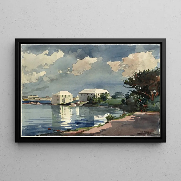 Salt Kettle, Bermudes - Winslow Homer — framed artwork on a wall