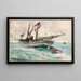 Schooner Nassau - Winslow Homer — framed artwork on a wall