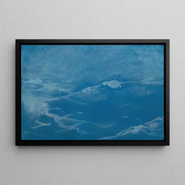 Seagull and Waves Probably Prouts Neck Maine - Winslow Homer — framed artwork on a wall