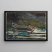 Sketch for Dog and Hunter - Winslow Homer — framed artwork on a wall
