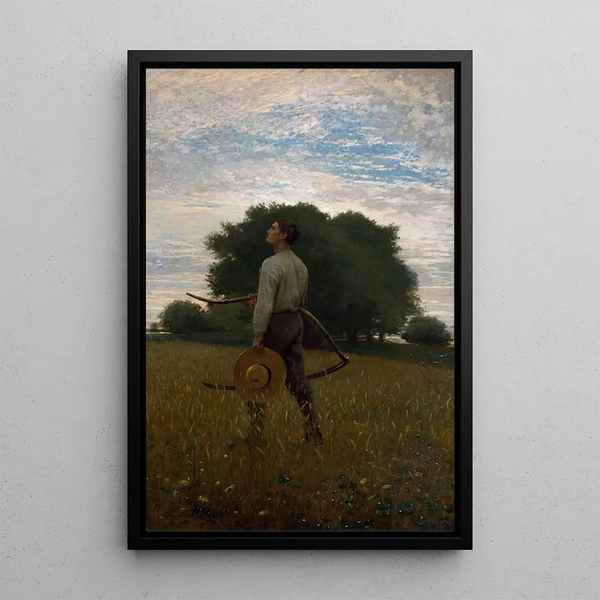 Le chant de l'alouette - Winslow Homer — framed artwork on a wall