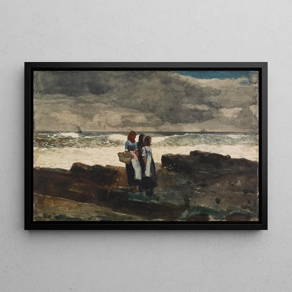 Sun and Clouds - Winslow Homer — framed artwork on a wall