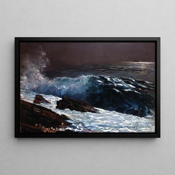 Light of the Sun on the Coast - Winslow Homer — framed artwork on a wall