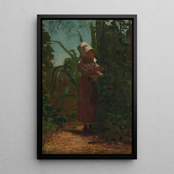 The Bean Picker - Winslow Homer — framed artwork on a wall