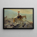 Le sentier des rênes Montagnes Blanches - Winslow Homer — framed artwork on a wall