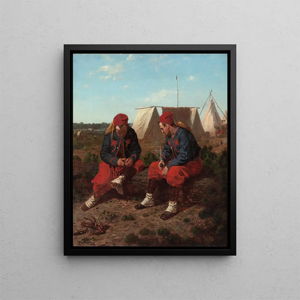 La pipe Brierwood - Winslow Homer — framed artwork on a wall