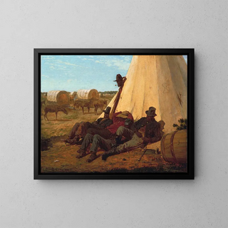 Le Bon Côté - Winslow Homer — framed artwork on a wall
