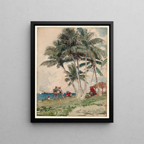 Les Boucaniers - Winslow Homer — framed artwork on a wall
