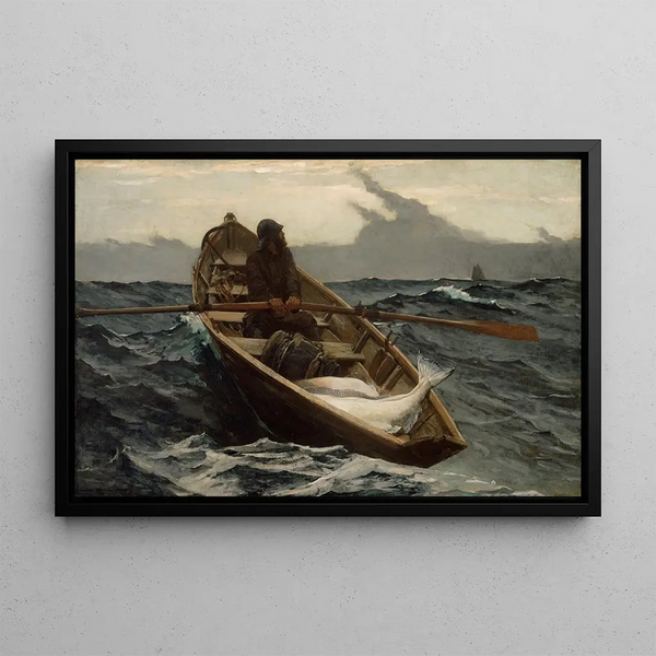 L'Avertissement de brouillard - Winslow Homer — framed artwork on a wall