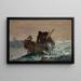 The Herring Net - Winslow Homer — framed artwork on a wall