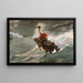The Lifeline - Winslow Homer — framed artwork on a wall