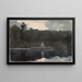The solitary fisherman - Winslow Homer — framed artwork on a wall
