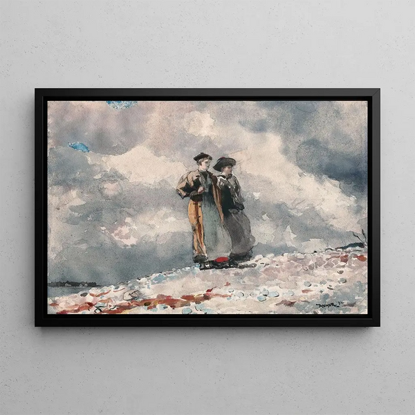 La côte du Maine - Winslow Homer — framed artwork on a wall