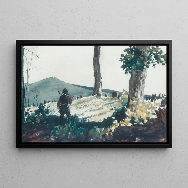 The Pioneer - Winslow Homer — framed artwork on a wall