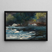 Les rapides de la rivière Hudson Adirondacks - Winslow Homer — framed artwork on a wall