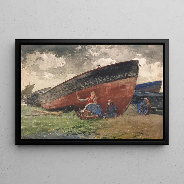 The Summer Cloud - Winslow Homer — framed artwork on a wall