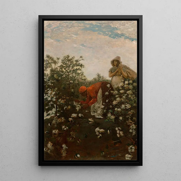 Cotton High Lands Painting - Winslow Homer — framed artwork on a wall
