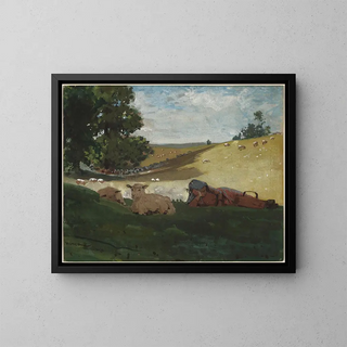 Après-midi chaud - Winslow Homer — framed artwork on a wall