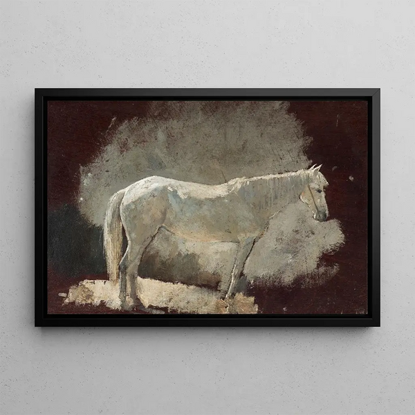 White Mare - Winslow Homer — framed artwork on a wall