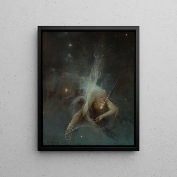 Shooting Star - Witold Pruszkowski — framed artwork on a wall