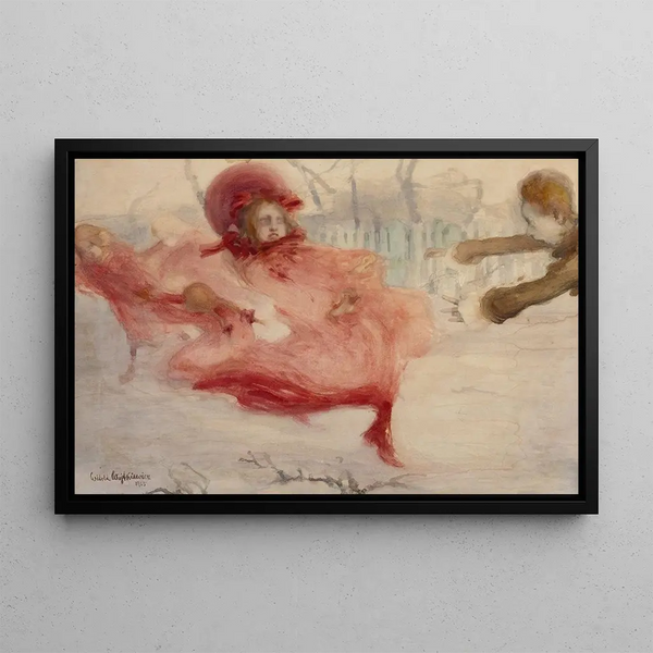 Spring Gusts - Witold Wojtkiewicz — framed artwork on a wall