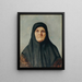 Portrait of a Ukrainian peasant woman - Wladimir Nikolajewitsch Ptscholin — framed artwork on a wall