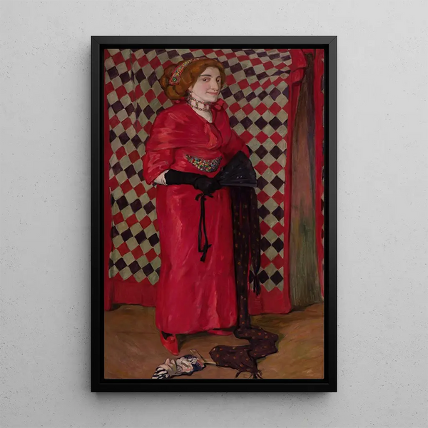 Female Dwarf Grotesque - Włodzimierz Bocki — framed artwork on a wall