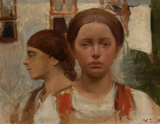 Two women's heads - Włodzimierz Tetmajer — artwork view