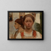 Two women's heads - Włodzimierz Tetmajer — framed artwork on a wall