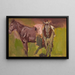 Two Horses Sketch - Włodzimierz Tetmajer — framed artwork on a wall