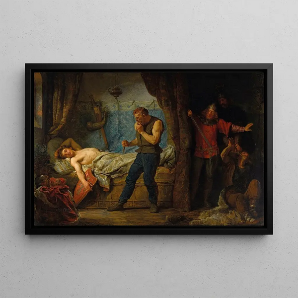 Death of Przemyslaw - Wojciech Gerson — framed artwork on a wall