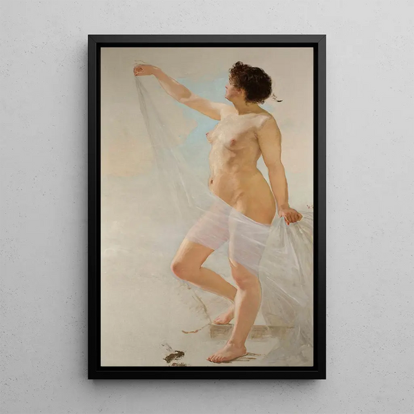 Study of female nude - Wojciech Gerson — framed artwork on a wall