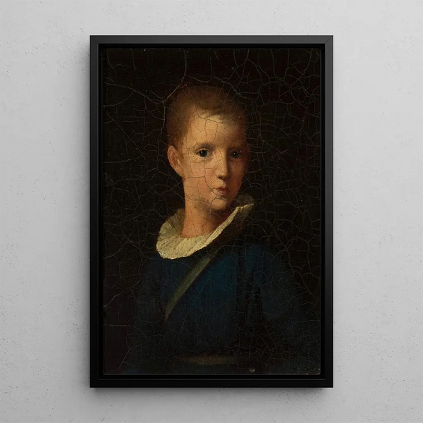 Portrait of childhood painting by Artur Potocki - Wojciech Korneli Stattler — framed artwork on a wall