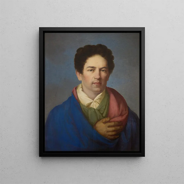 Portrait of Karol Teodor Soczyski - Wojciech Korneli Stattler — framed artwork on a wall