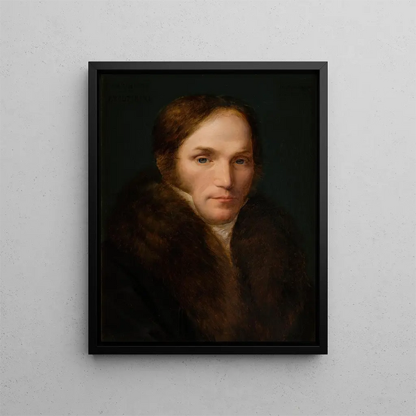 Portrait of Kazimierz Brodziński - Wojciech Korneli Stattler — framed artwork on a wall