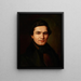 Portrait of a Man - Wojciech Korneli Stattler — framed artwork on a wall