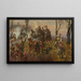 Battery on Fire Raszyn - Wojciech Kossak — framed artwork on a wall